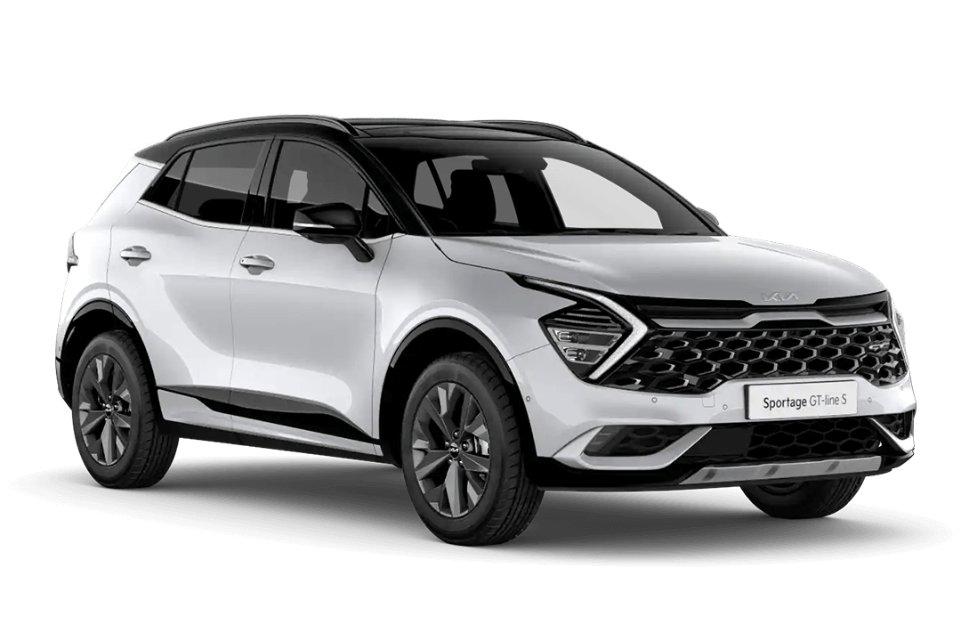 Kia-Sportage-GT-Line-Hybrid-fusion-white-svart-tak
